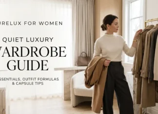 PureLux for Women: Quiet Luxury Wardrobe Guide PureLux wardrobe essentials in ivory, camel and chocolate tones