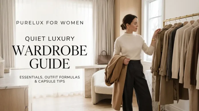 PureLux wardrobe essentials in ivory, camel and chocolate tones