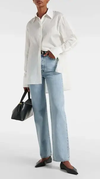 Quiet Luxury Ballet Flats: 7 Worth the Investment 15 Straight-leg denim and a crisp shirt