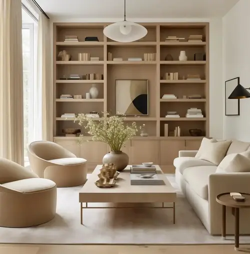 understated bookcase