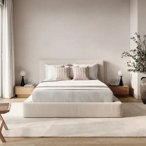 upholstered bed frame